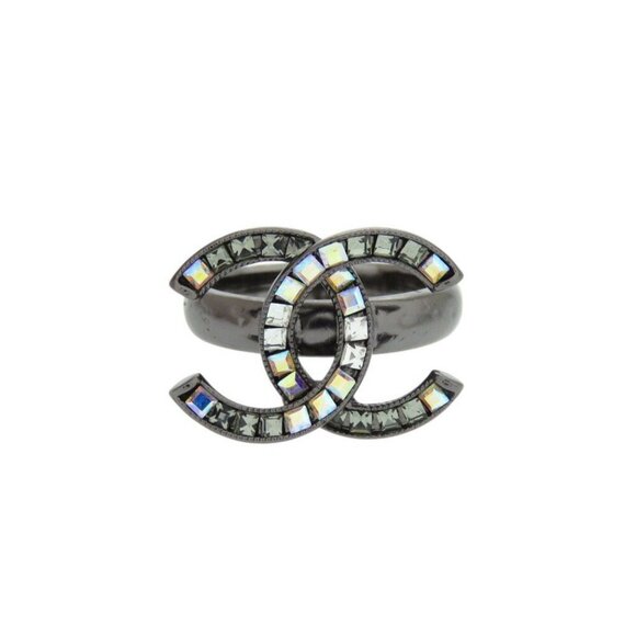 CHANEL Authentic Logo Ring